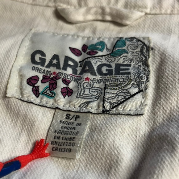 Y2K Garage Jean Jacket, White, Lightweight - Picture 11 of 15